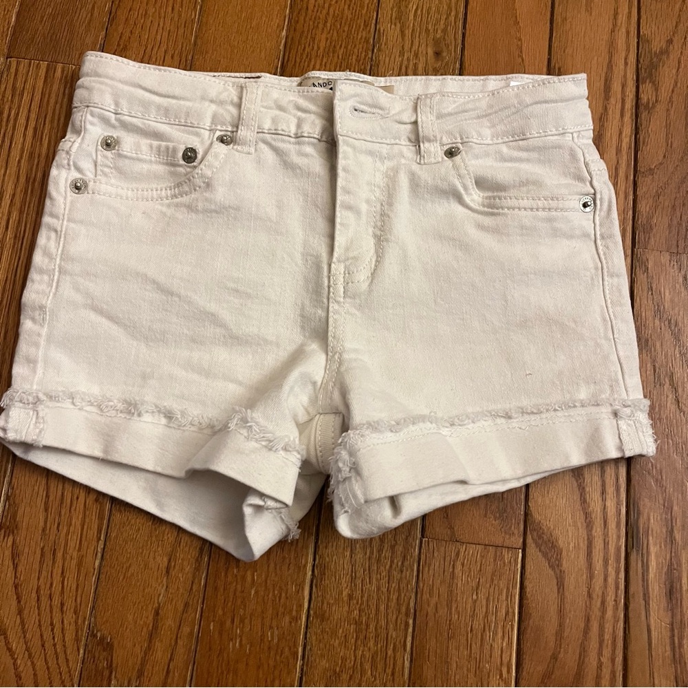 Lucky Brand Riley Cuffed Stretch Denim Shorts Girls Size 10